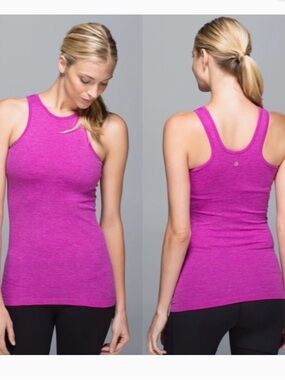 Lululemon Seamlessly Covered Tank in Heathered Ultra Violet Size 4